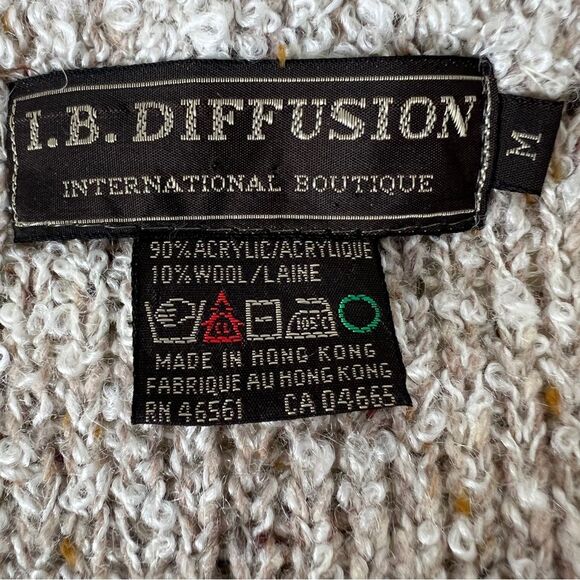 Vintage Wool Blend Open Front Cardigan - Picture 3 of 4